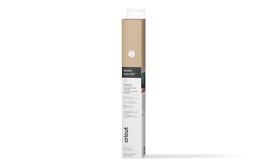Cricut Film thermocollant Smart 33 x 91.4 cm, 1 Pièce/s, Doré