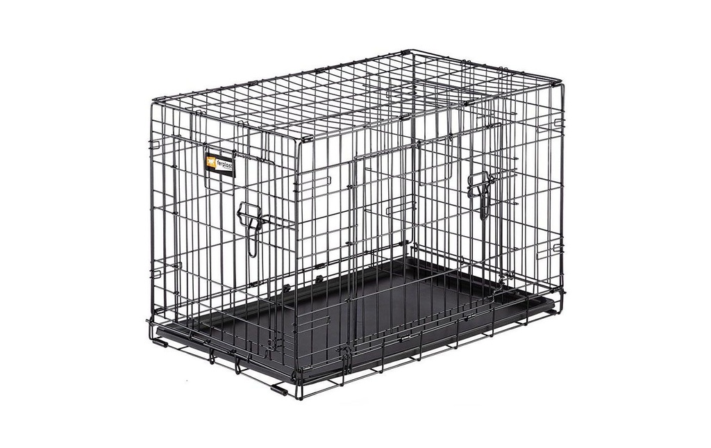 ferplast Boîte de transport Dog-Inn-75, boîte métallique pliable