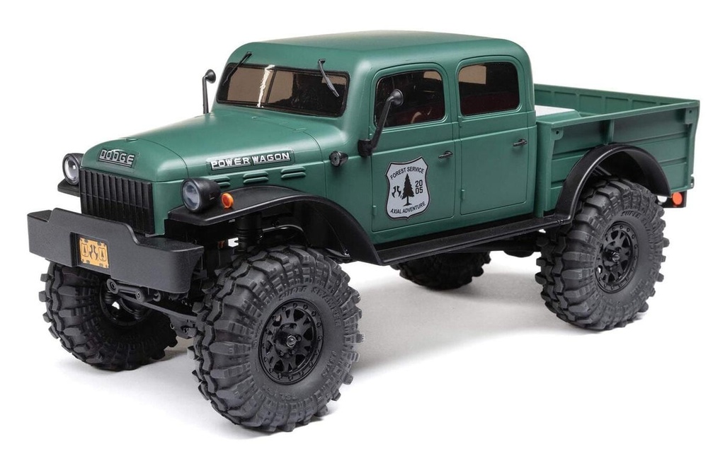 Axial Scale Crawler SCX24 Dodge Power Wagon Vert, 1:24, RTR