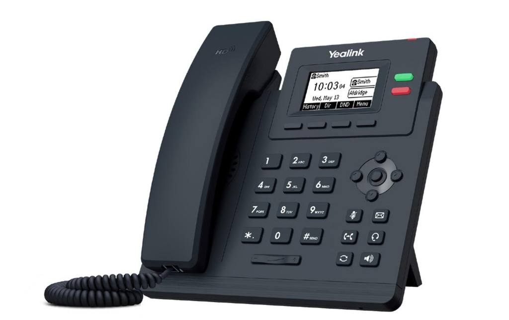 Yealink Téléphone de bureau T31W Noir