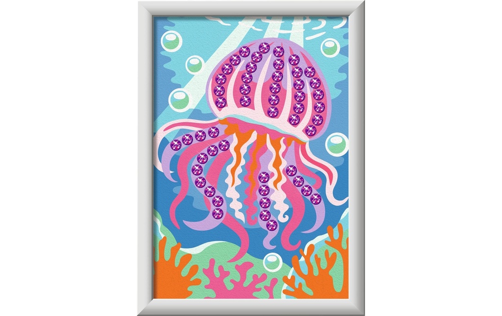 Ravensburger Peinture par numéros CreArt méduse rose