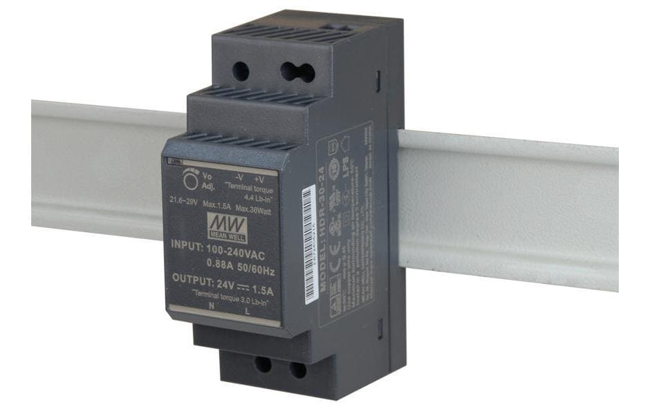 MeanWell Blocs d’alimentation pour rail DIN  36 W, 24 V