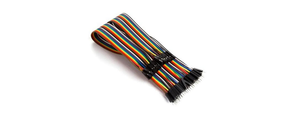Whadda Jeux de câbles cavaliers (m – f), 30 cm 40 broches