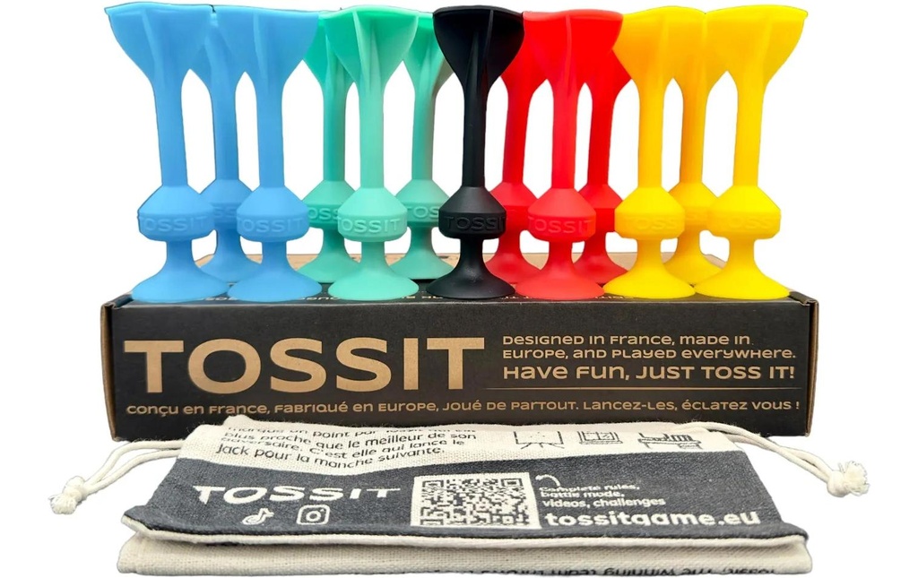 Tossit Fléchettes à ventouse – Set pour 4 joueurs