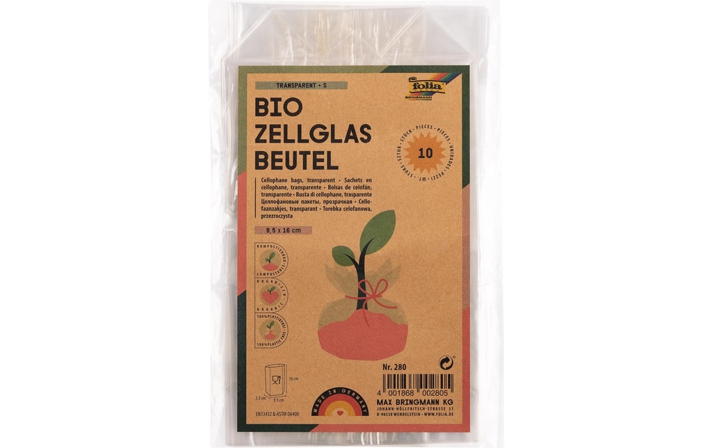 FOLIA Sach.en celloph.10pcs 95x160mm (10 pces)