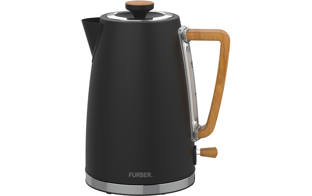 FURBER Bouilloire Chaplin 1.7 l, Noir mat