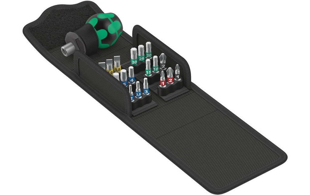 Wera Étui à outils Kraftform Kompakt Stubby 1 19 pièces