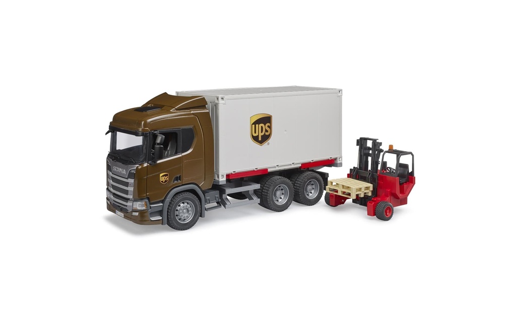 Bruder Spielwaren SCANIA Super UPS Logistics Truck