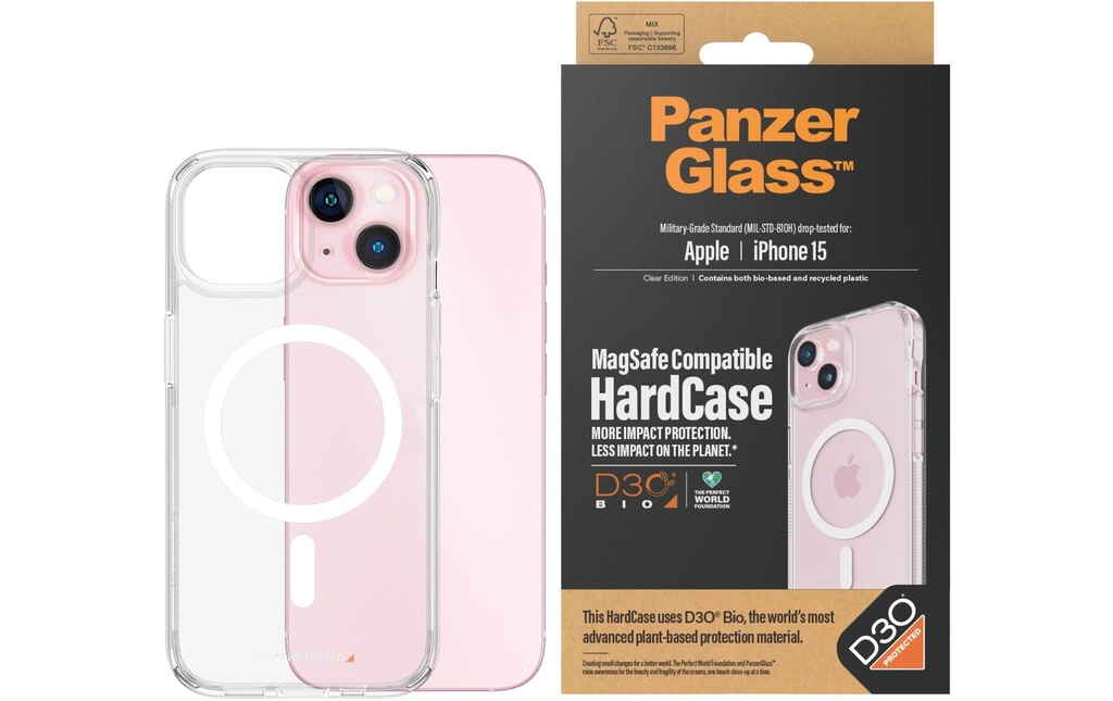 Panzerglass Coque arrière Hard Case MagSafe iPhone 15