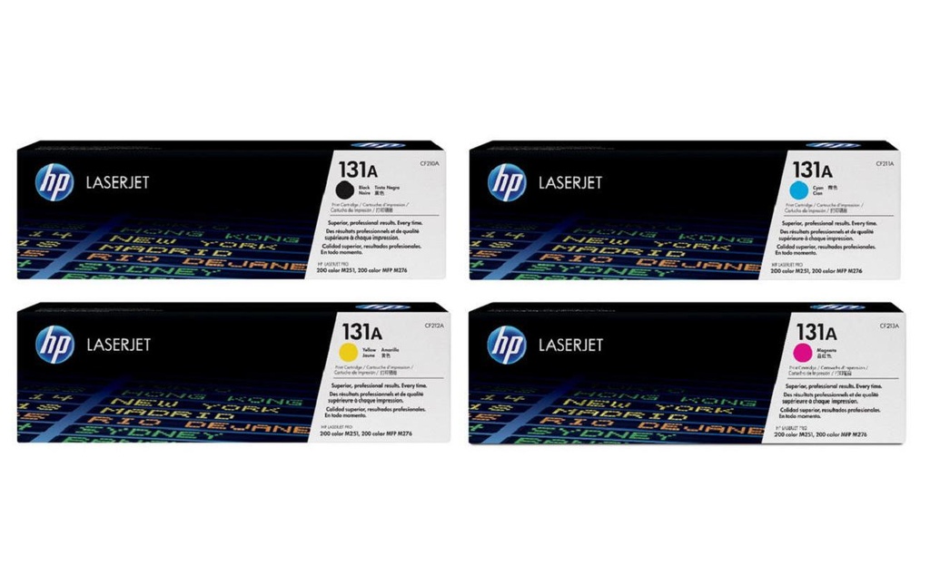 HP Kits arc-en-ciel Nr. 131A (CF210A-CF213A) BL/C/M/Y