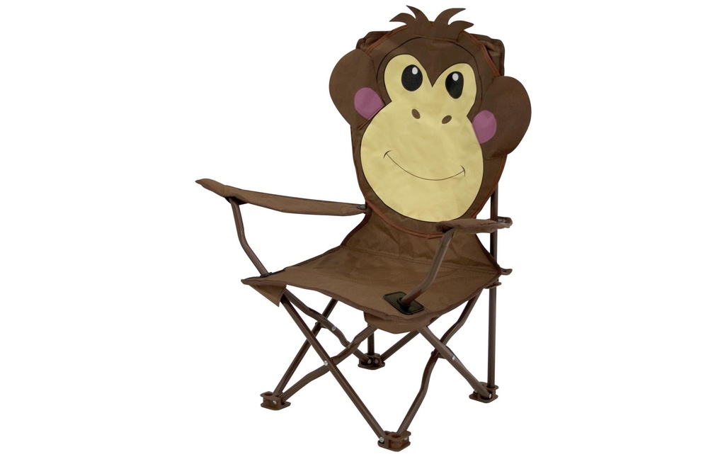 Eurotrail Chaise de camping Ardeche Animal Marron