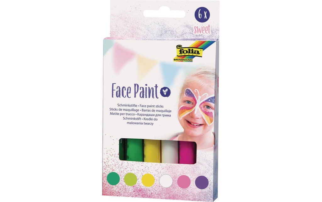 FOLIA Crayon maquillage Face Paint S (6 pces)