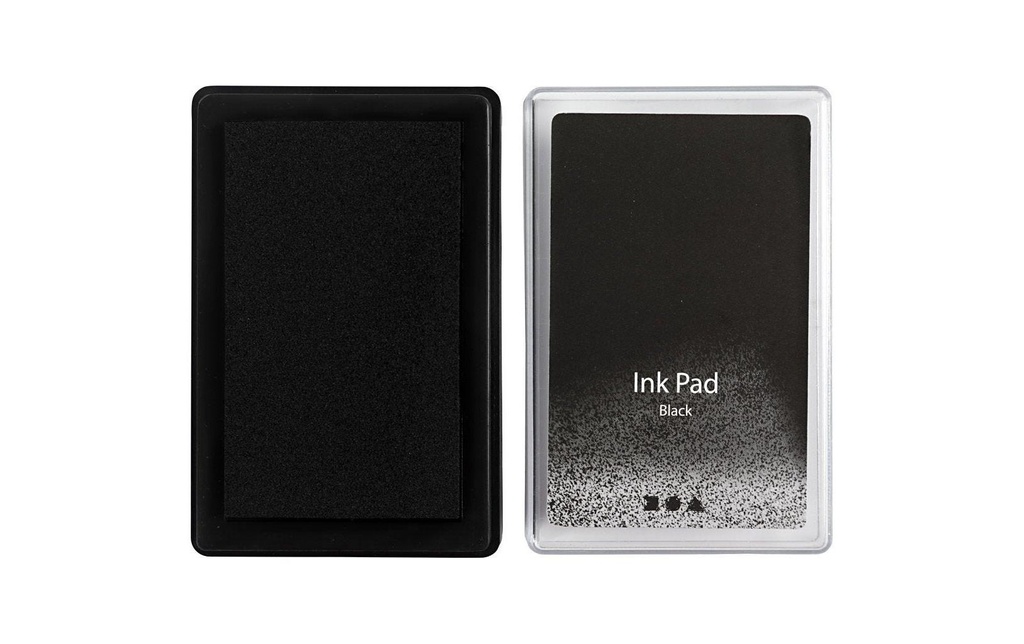 Creativ Company Tampon encreur Pad d'encre, 9 x 6 x 2 cm Noir
