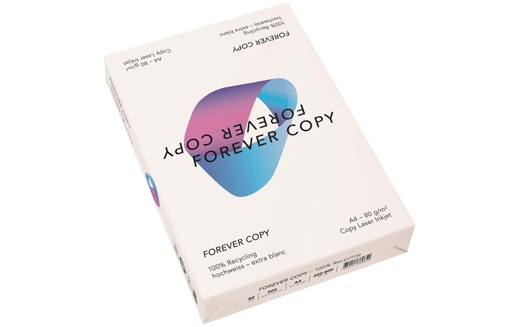 Fischer Papier Papier pour photocopie Forever Copy A4, extra-blanc, 500 feuilles