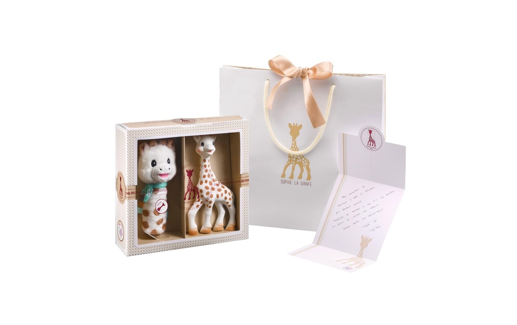Sophie la girafe Coffret cadeau Jouer à la figurine et au hochet