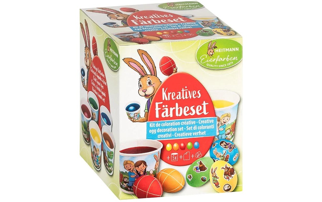Brauns Heitmann Peintures à œufs Kit de coloration Multicolore, 5 Pièce/s