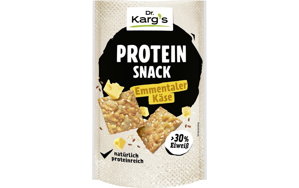 Dr. Karg's Snack protéiné au fromage d'Emmental 85 g