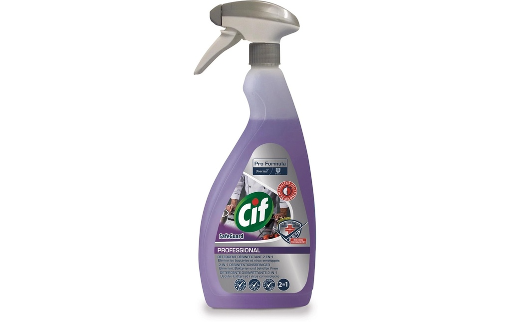 Diversey Pro Formula Cif Professional Nettoyant désinfectant 2en1 0.75 l