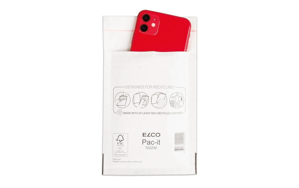 ELCO Pochette rembourrée à bulles d’air 13 x 17 cm 100 pièces