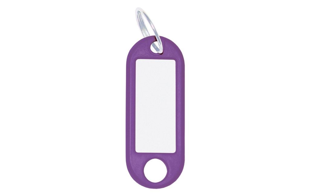 WEDO Porte-clés 18 mm avec bague, violette, 100 pièces
