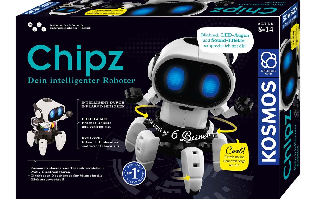 Kosmos Boîtes d’expérimentation Chipz – Dein intelligenter Roboter