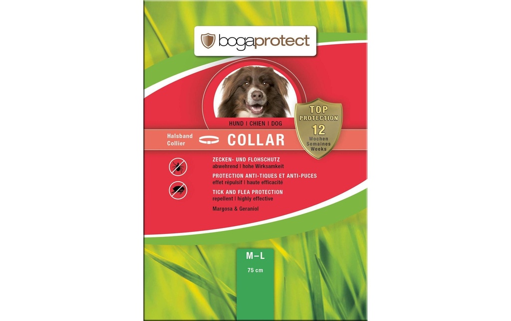 bogar Collier anti-parasite bogaprotect Collar Chien M - L