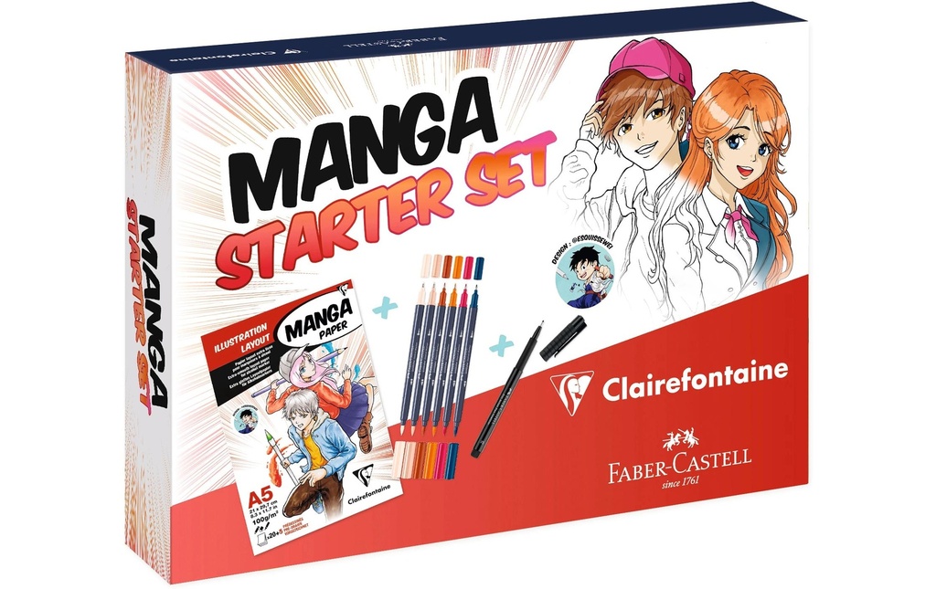 Clairefontaine Kit de démarrage manga