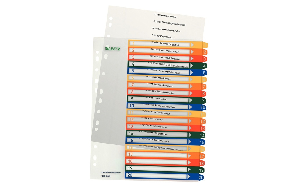 LEITZ Répertoire imprimable 1-20