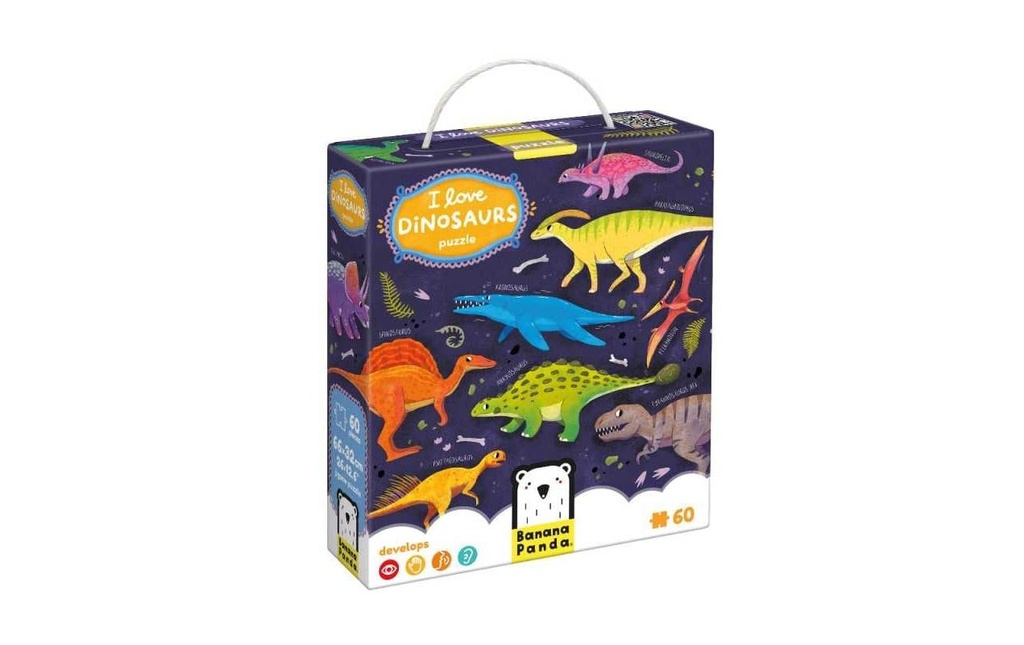 BANANA PANDA Puzzle I Love Dinossaurs (60 pces)