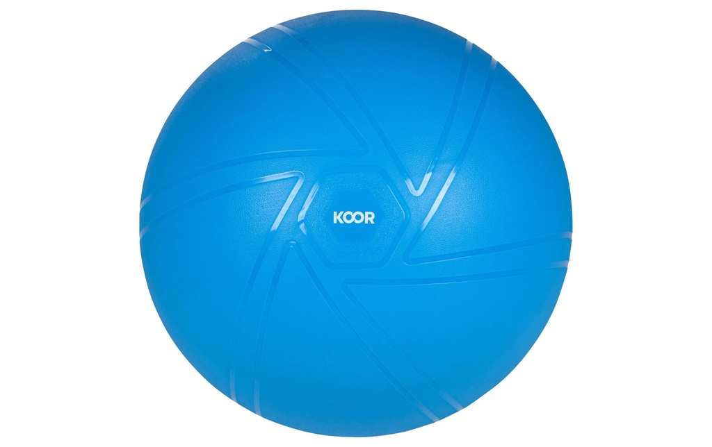 KOOR Ballon de gymnastique 65 cm, Bleu