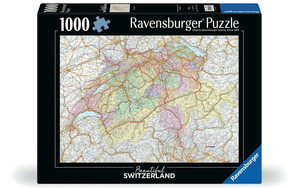Ravensburger Puzzle Carte de la Suisse
