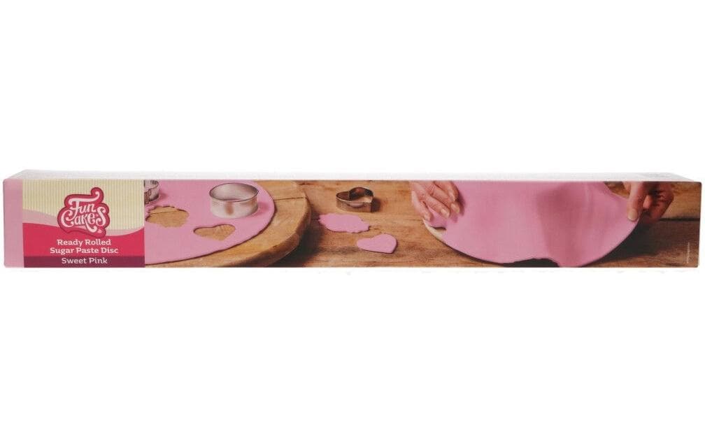 Funcakes Couverture de fondant déroulée Rose, 430g