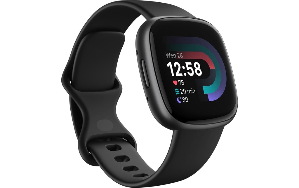 Fitbit Montre de sport GPS Versa 4 Smartwatch Noir/Noir