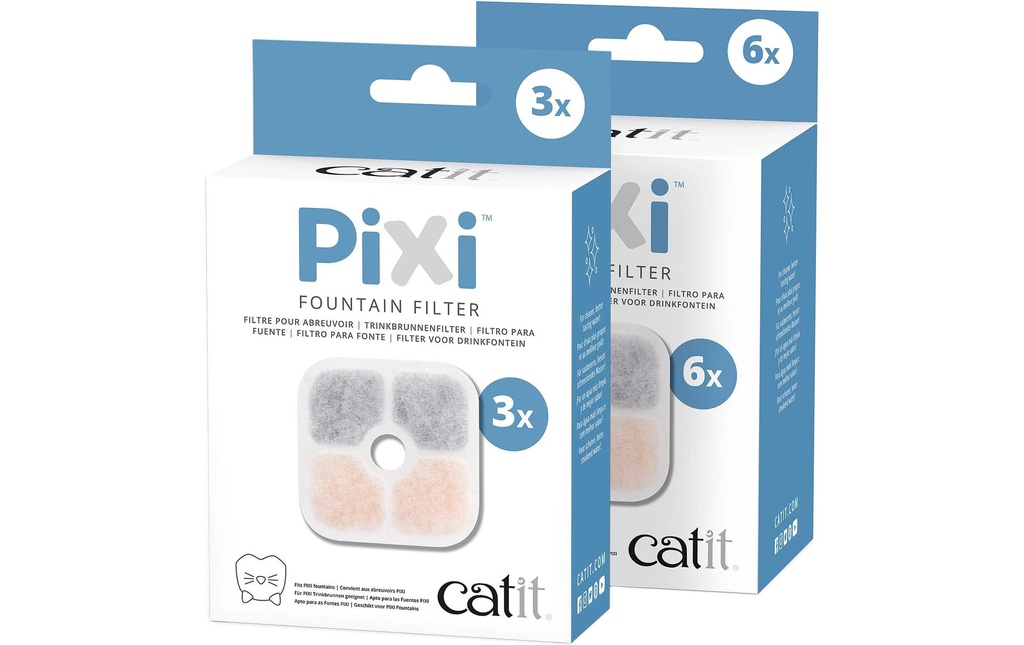 Catit Filtre de rechange pour Pixi, 6 pièces