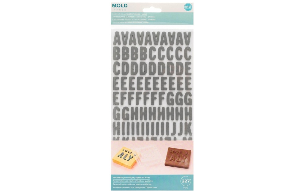 We R Memory Keepers Autocollant 3D Mold Press Alphabet large