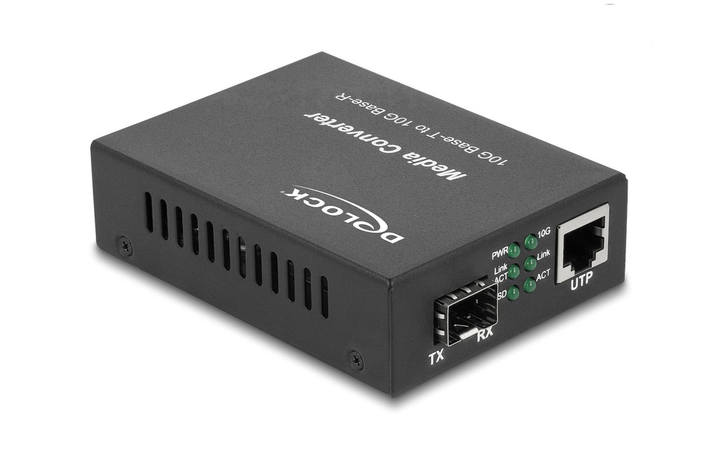 Delock Convertisseur de médias 10GBase-R SFP+ á 10GBase-T RJ45