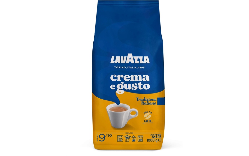 Lavazza Grains de café Crema e Gusto Tradizione Italiana 1 kg