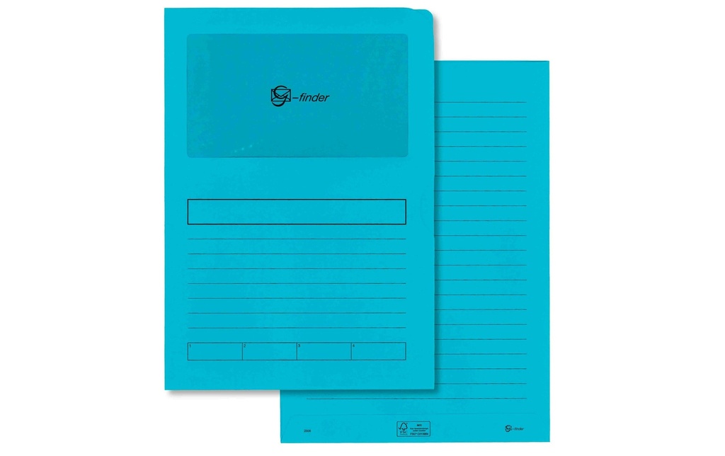 Goessler Classeur à compartiments G-Finder avec VD Bleu intense, 100 pièces