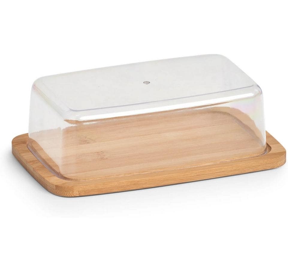 Zeller Present Beurrier 19 x 12.5 x 6 cm, bambou / plastique