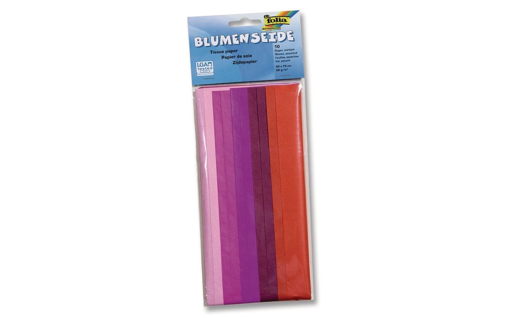 FOLIA Pap.de soie50x70 ton s.ton rou (10 pces)