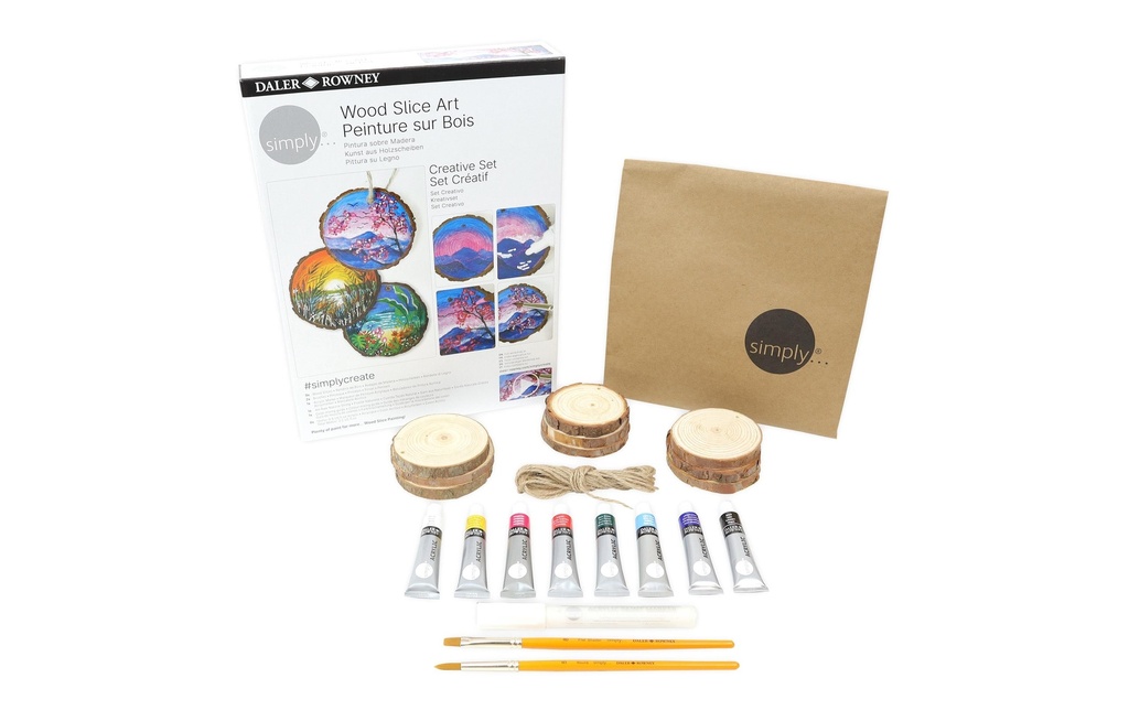  Set créatif Wood Slice (14 pces)