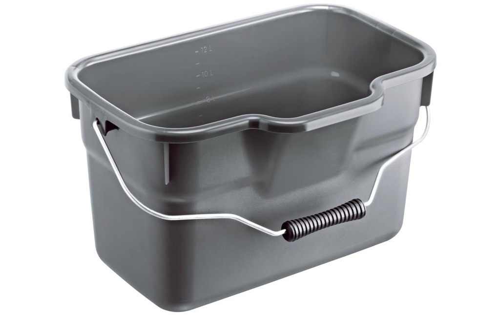 ROTHO Seau BASIC quadr. 12l anthra. (12 pces)