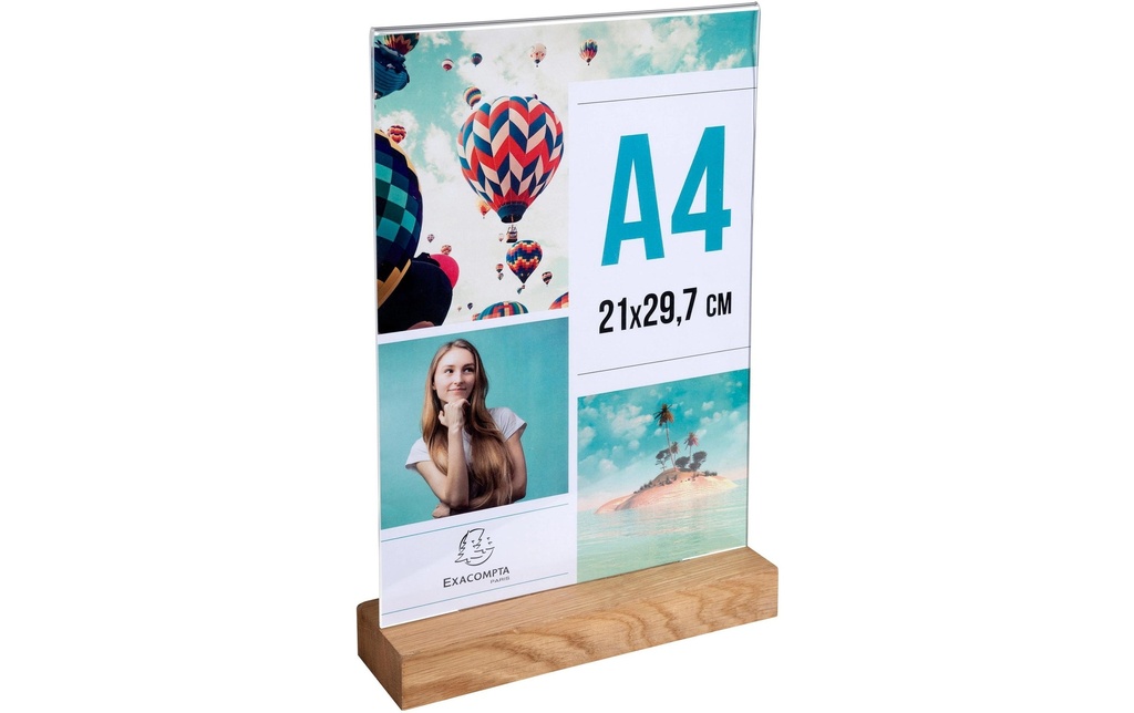 EXACOMPTA Présent.table supp.en bois A4h