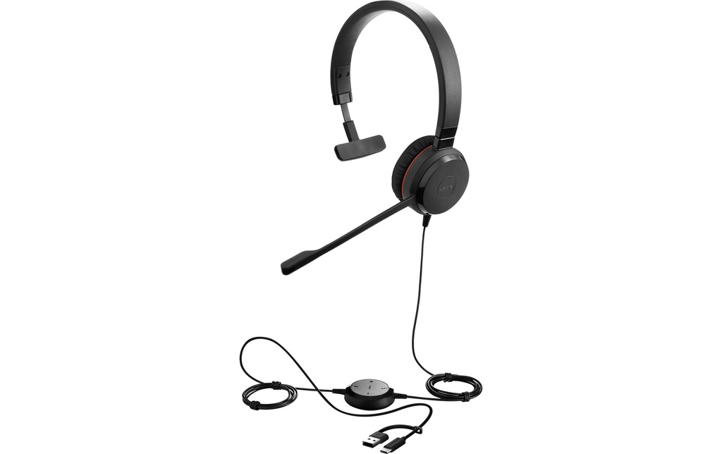 Jabra Casque avec micro Evolve 30 II Mono MS USB C/A