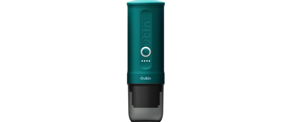 OUTIN Machine à café portable Nano Bleu-vert