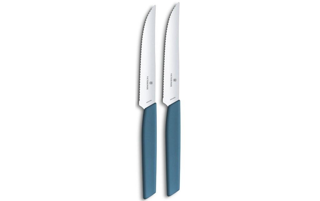 Victorinox Kits de couteaux à steak Swiss Modern 2 Pièce/s, Bleu