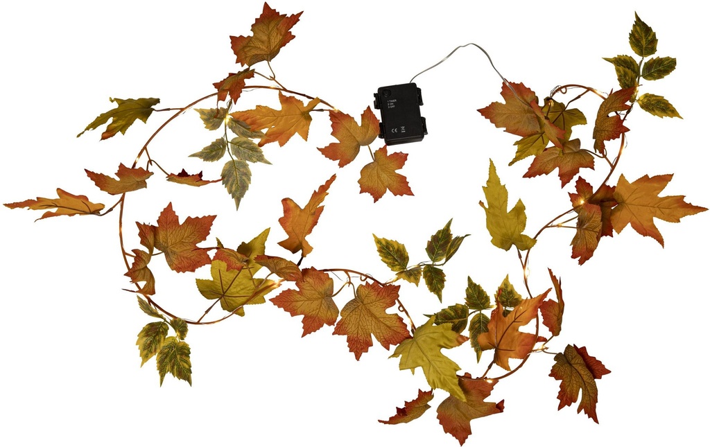 Star Trading Guirlande Autumn Intérieur, orange, hauteur 10 cm