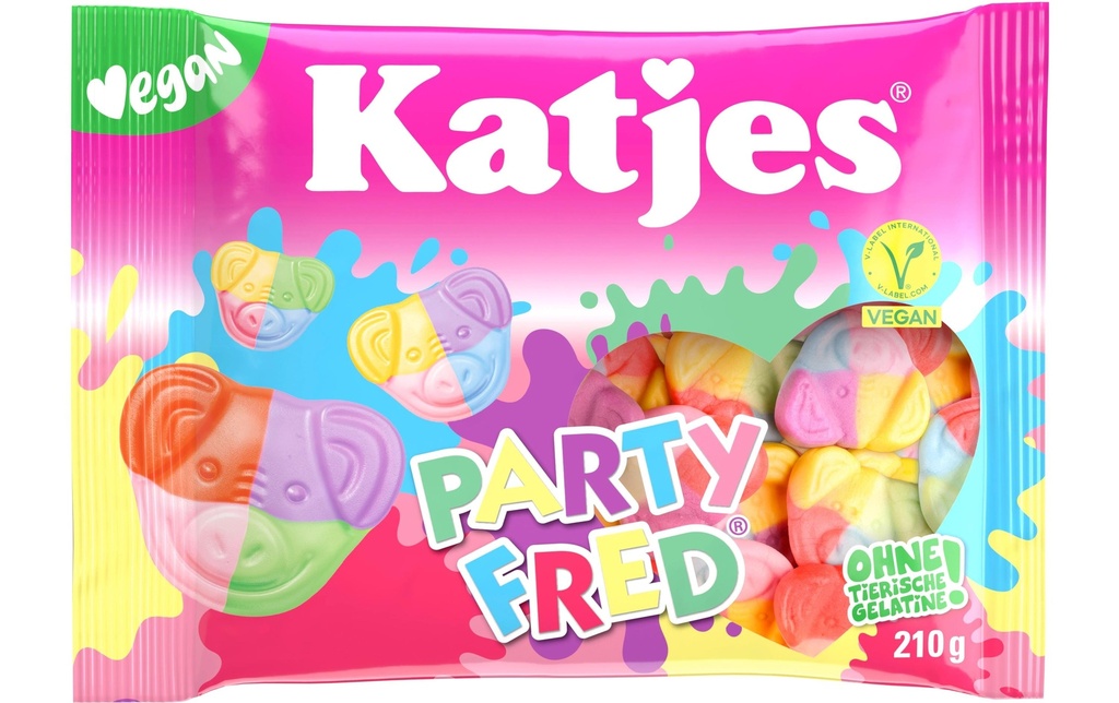Katjes Bonbons gommeux Fête Fred 210 g