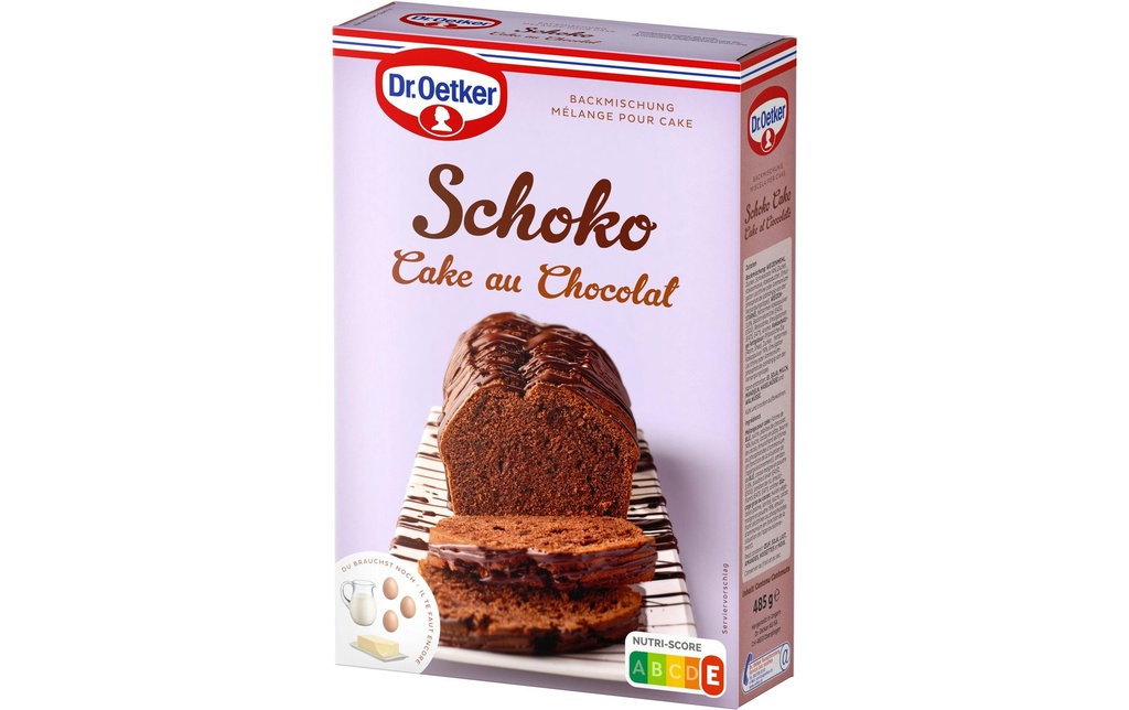 Dr.Oetker Préparation à gâteau Cake au chocolat 485 g