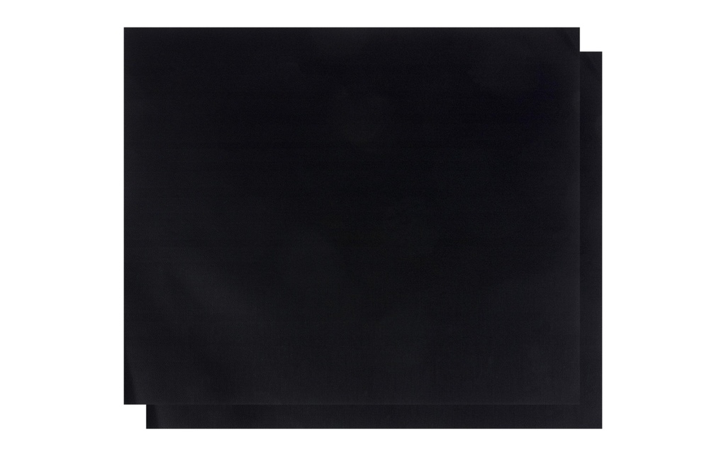 STRUCT Tapis de barbecue Noir, 2 pièces